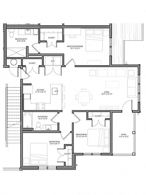 Preserve at Highland Ridge_3 Bedroom Floor Plan